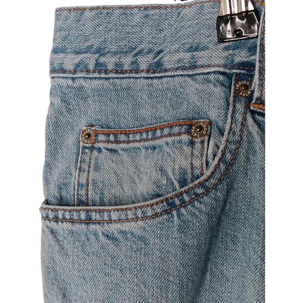 Indigo Palms Men’s Relaxed Fit Blue Jeans Size 36x30 Straight Leg Zip Fly Denim